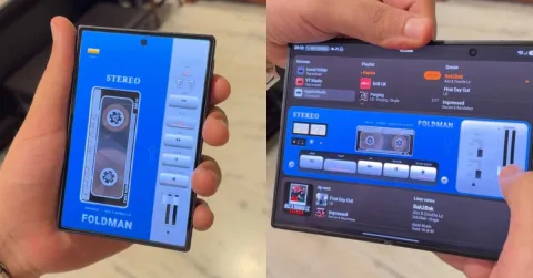 تطبيق «Foldman» مشغّل Walkman لهاتف Galaxy Z Fold 8