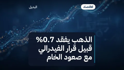الذهب يفقد 0.7% قبيل قرار الفيدرالي مع صعود الخام