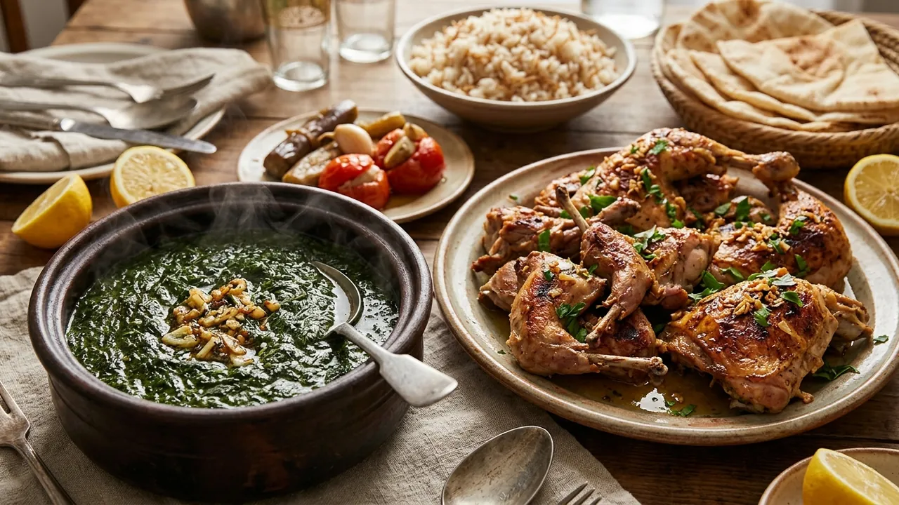 مكونات صينية السبانخ مع اللحمة والأرز: الطريقة الكاملة بخطوات مضبوطة