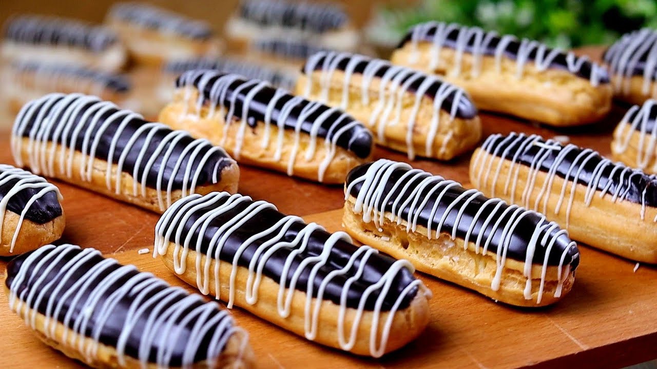 لو عندك مناسبة سريعة.. جربي طريقة عمل الاكلير فى المنزل زي المحترفين ومن غير مجهود لو عندك مناسبة سريعة.. جربي طريقة عمل الاكلير فى المنزل زي المحترفين ومن غير مجهود