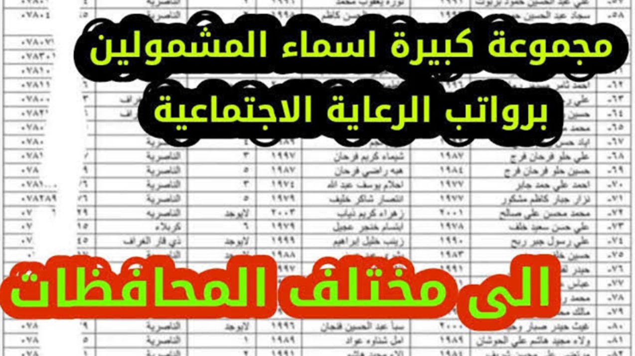 خطوات الاستعلام عن اسماء المشمولين بالرعاية الاجتماعية 2024 الوجبة الأخيرة في عموم المحافظات عبر منصة مظلتي