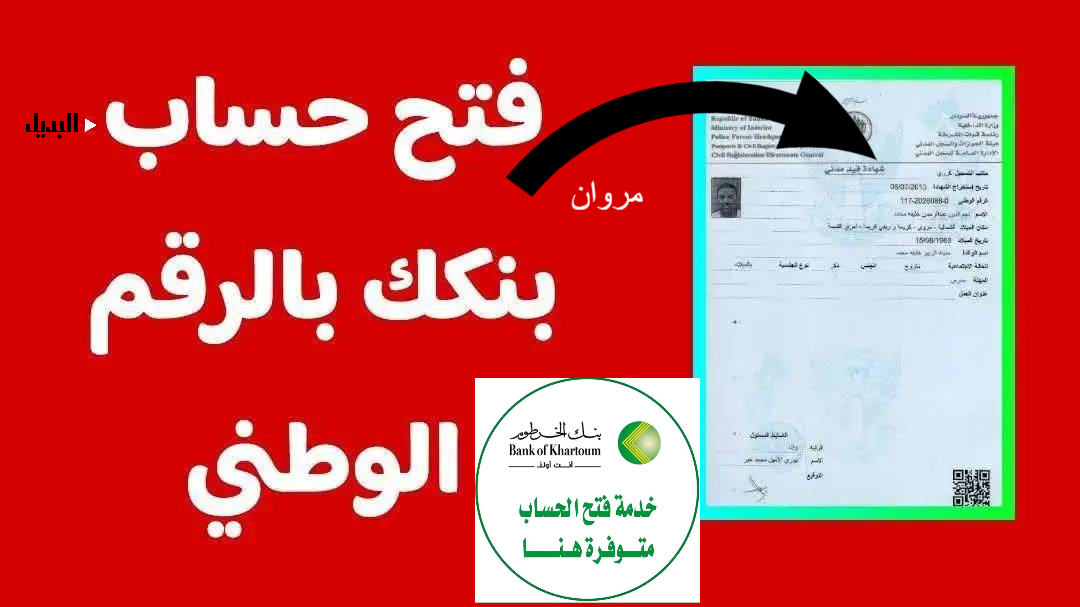 البنـــك: خطوات فتح حساب في بنك الخرطوم 2025 بــي الرقم الوطني اون لايـــن للمغتربين من Bankak mbok