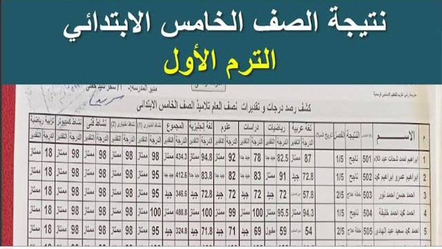 برقم الجلوس فقط.. نتيجة الصف الخامس الابتدائي 2025 الترم الأول عبر بوابة التعليم الاساسي | الموعد والرابط والخطوات
