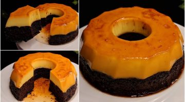 رهيبة في طعمها.. طريقة عمل كيكة قدرة قادر بالكريم كراميل غير مكلفة وطعم أكثر من رائع