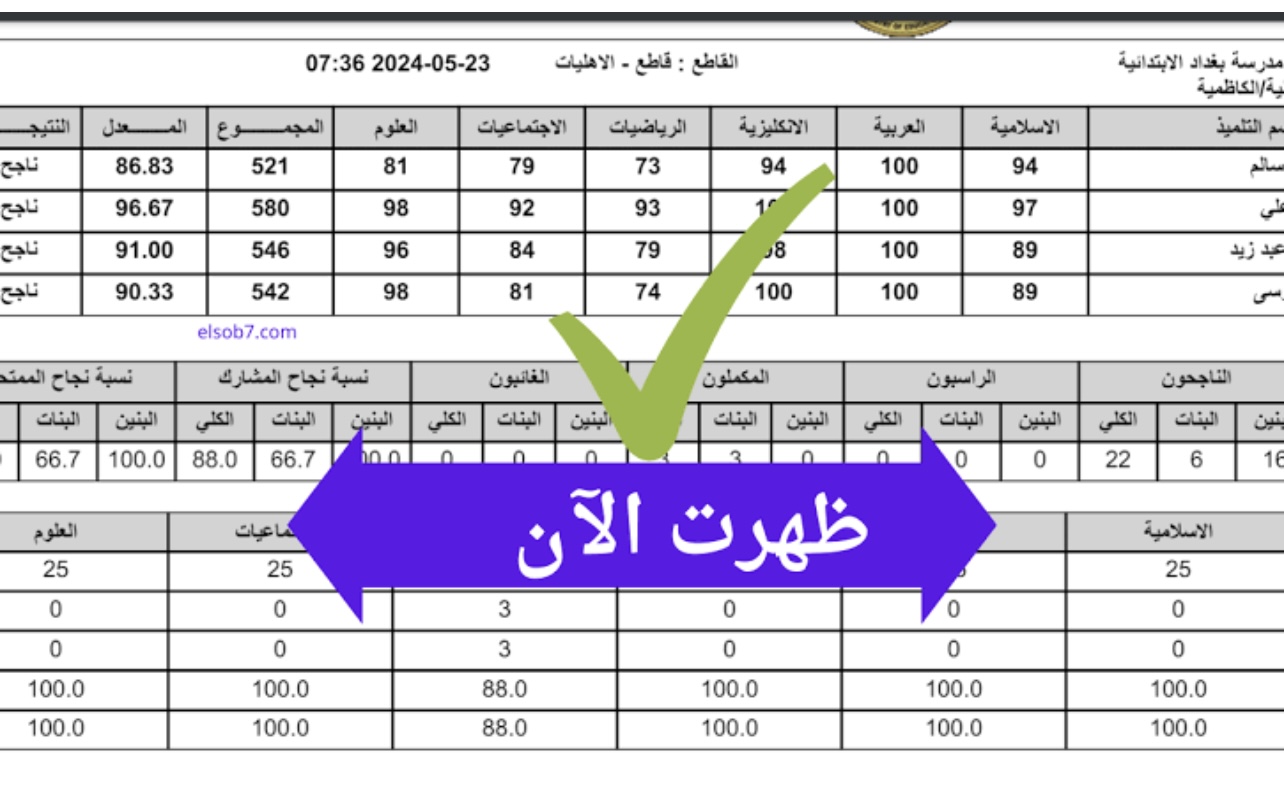 تم رفع النتيجة :: استعلم عن نتائج الثالث متوسط تمهيدي عموم المحافظات العراقية عبر موقع وزارة التربية وموقع نتائجنا nataegna.net
