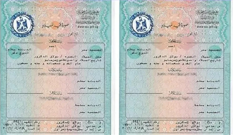 استخراج شهادة ميلاد 2025 استخراج شهادة ميلاد 2025