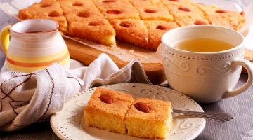 طريقة عمل بسبوسة الطاسة