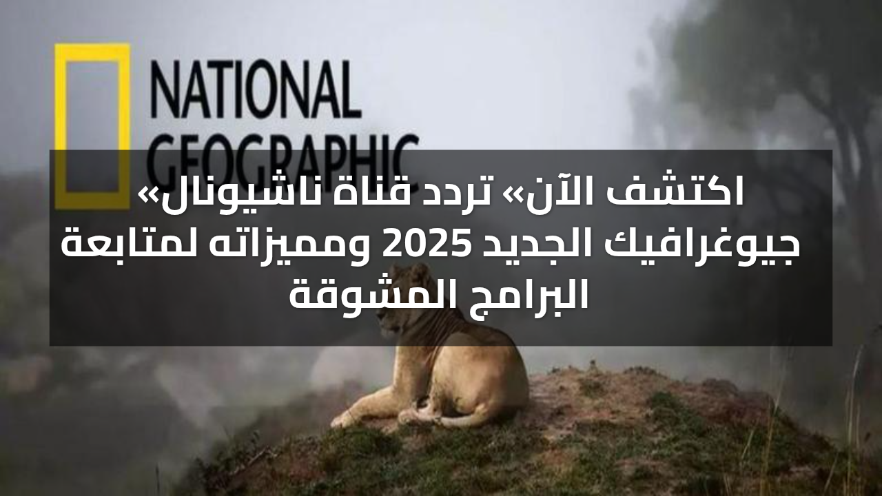 «اكتشف الآن» تردد قناة ناشيونال جيوغرافيك الجديد 2025 ومميزاته لمتابعة البرامج المشوقة