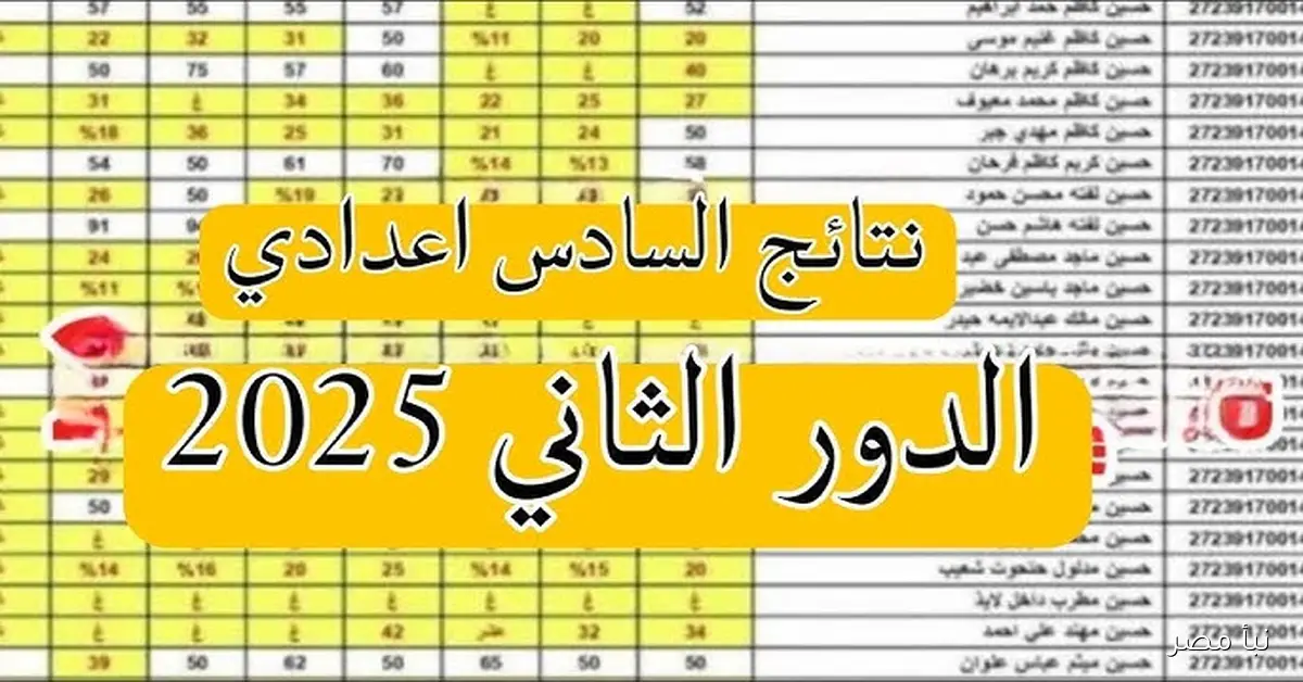 هنـا رابـط استخراج نتائج السادس الاعدادي 2025 بالرقم الامتحان عبر نتائجنا عموم المحافظات