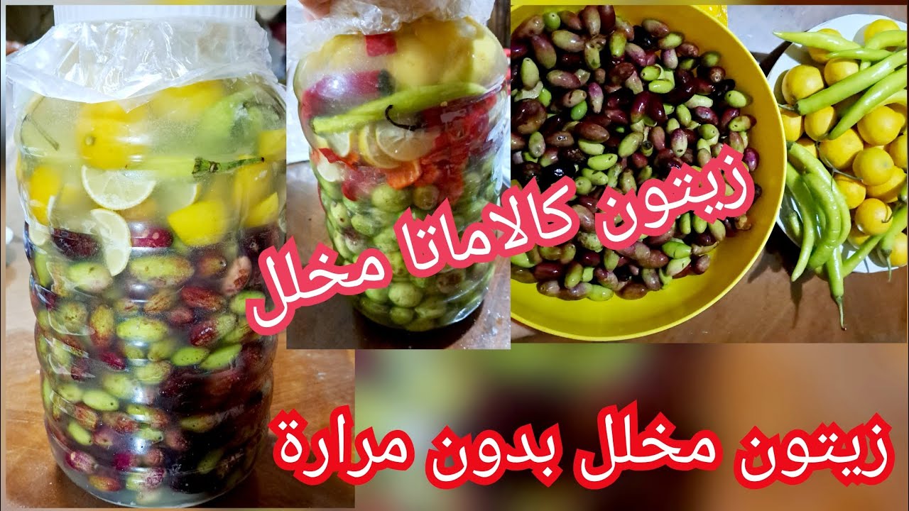 رمضان داخل ومش هتقدروا تستغنوا عن المخلل .. وصفة عمل زيتون المخلل كالاماتا في البيت