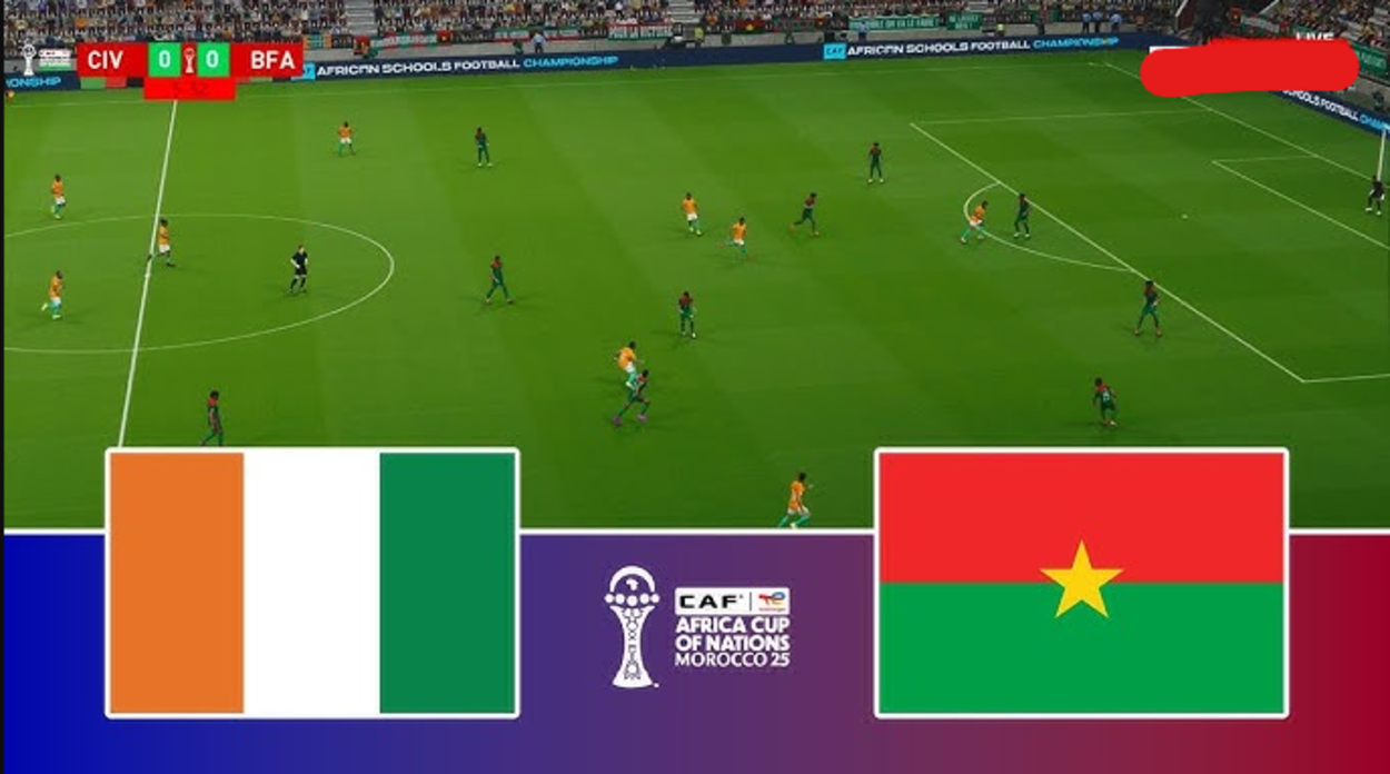 “شـوط نـاري” قنـاة تذيـع مباراة ساحل العاج ضد بوركينا فاسو côte d’ivoire – burkina faso في كأس أمم إفريقيا 2025